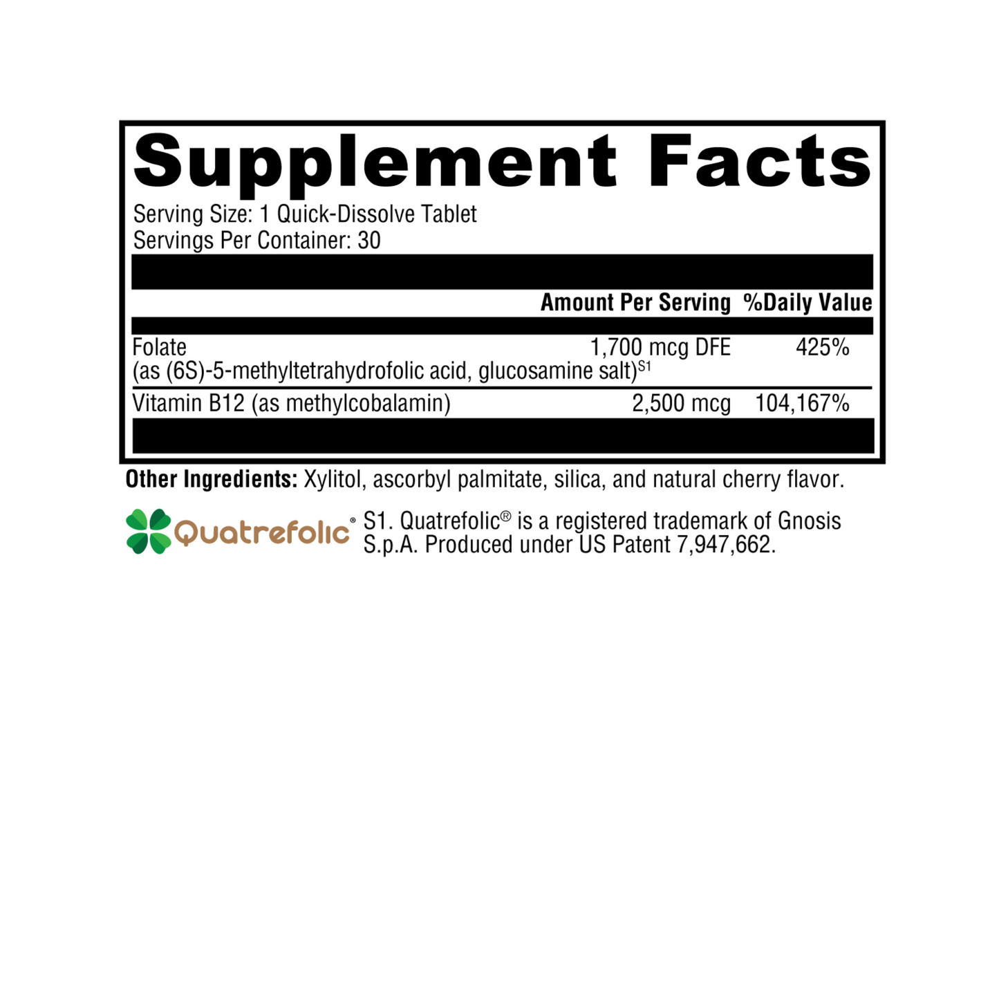5-MTHF Plus B12 Cherry