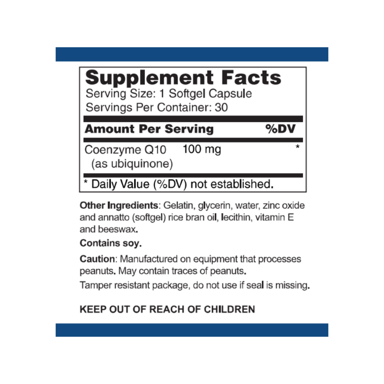 CoEnzyme Q10 100 mg