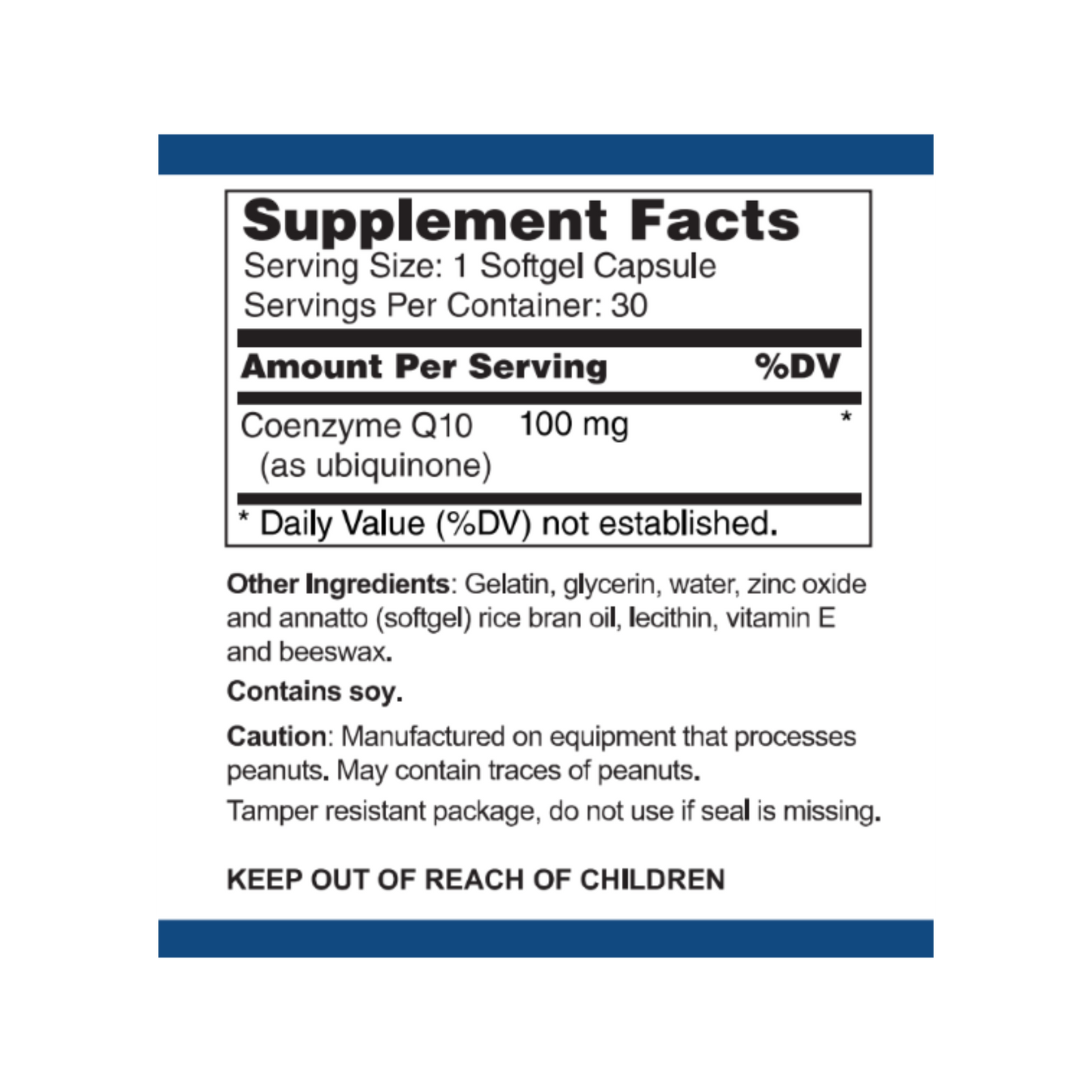 CoEnzyme Q10 100 mg