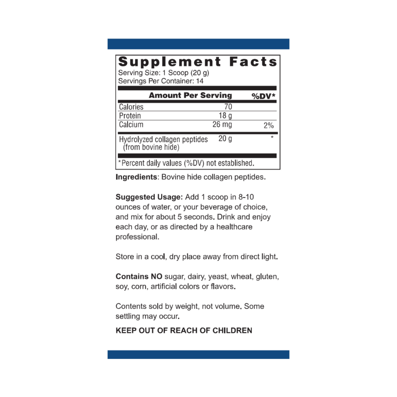 Collagen Peptides Unflavored