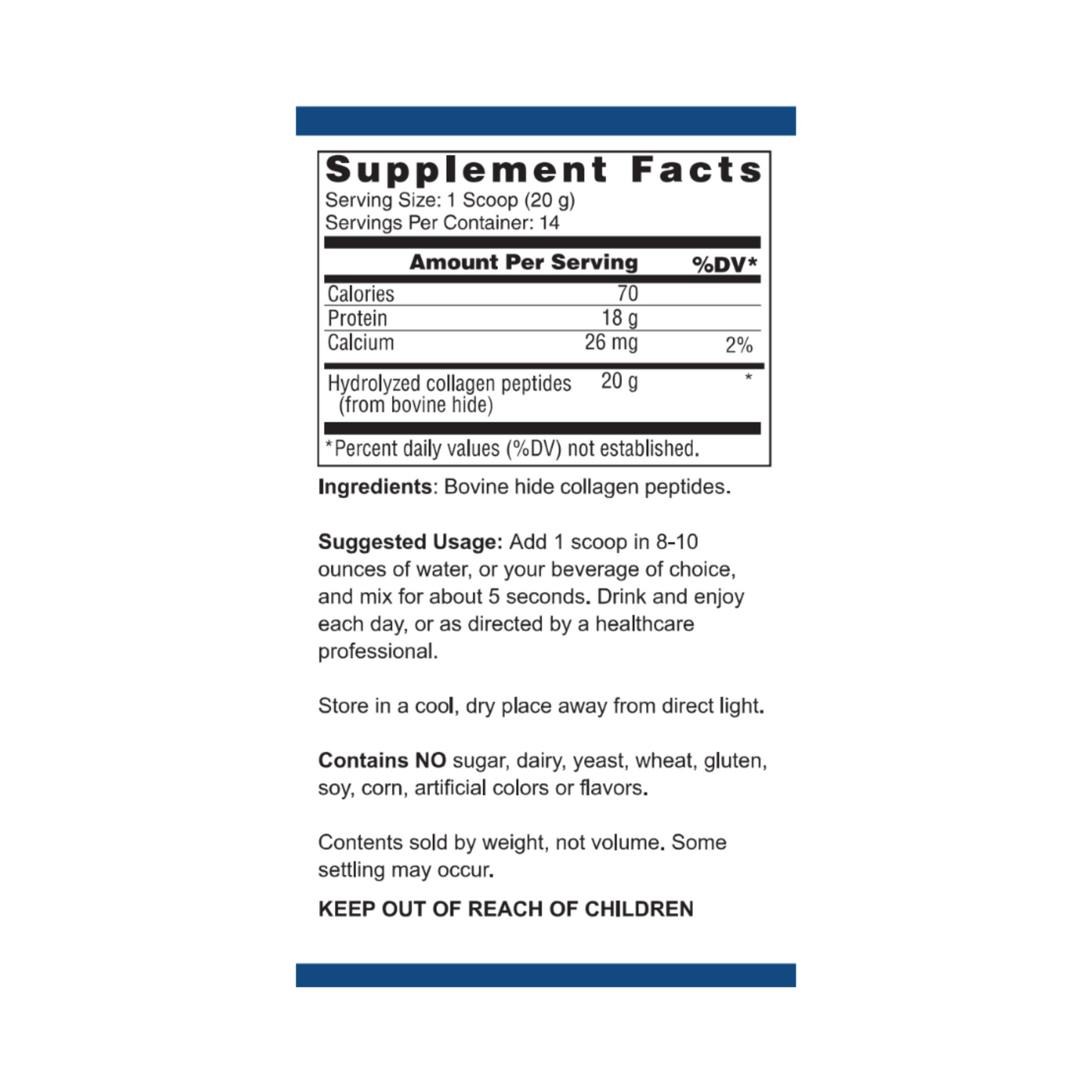 Collagen Peptides Unflavored